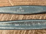 KLM messen bestek, Huis en Inrichting, Keuken | Bestek, Ophalen, Gebruikt, Rvs of Chroom, Los bestek