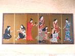 Japan. Zeldzaam Matsu-Ura Screen, gold leaf. Tafelscherm, Verzenden