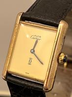 Cartier Tank Vermeil Lemon Large Handopwind, Overige merken, Polshorloge, Ophalen of Verzenden, Zilver