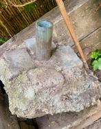 GRATIS Parasolvoet in beton om in te graven, Tuin en Terras, Ophalen, Zo goed als nieuw, Minder dan 1 meter, Parasolvoet