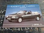 Opel Kadett GSi Cabrio Edition Franstalig november 1989, Ophalen of Verzenden, Opel