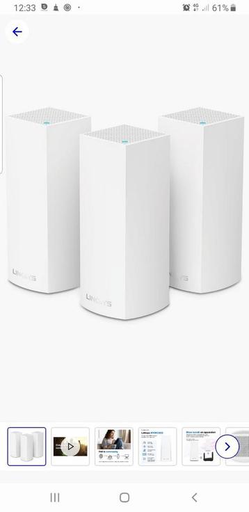 Linksys Velop Mesh Wi-Fi systeem
 beschikbaar voor biedingen
