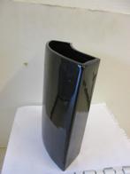 Vintage design zwarte vaas vorm 1/5 cirkel jaren 70, Gebruikt, Zwart, Aardewerk of Porselein, Ophalen of Verzenden