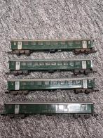 Set van 4 Zwitserse rijtuigen N-spoor, Hobby en Vrije tijd, Modeltreinen | N-Spoor, Overige merken, Gebruikt, Gelijkstroom, Wagon