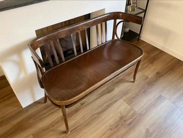 Vintage houten bankje, Thonet-stijl beschikbaar voor biedingen