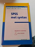 M. te Grotenhuis - SPSS met Syntax, Boeken, Ophalen of Verzenden, Zo goed als nieuw, M. te Grotenhuis; C. Visscher