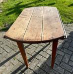 Antieke Engelse 19 eeuw ronde tafel klaptafel, hangoor tafel, Antiek en Kunst, Antiek | Meubels | Tafels, Ophalen