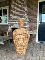 Grote Rieten Vaas, Huis en Inrichting, Woonaccessoires | Vazen, Ophalen, Overige materialen, Gebruikt, Overige kleuren