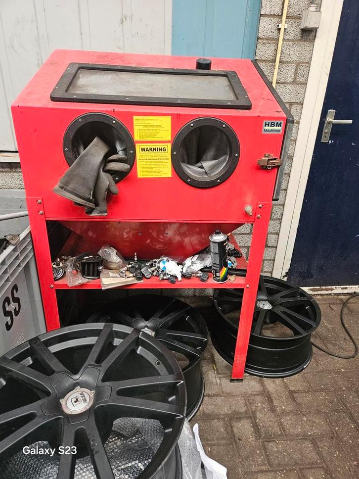 Straalkast  zandstralen werkt goed., Auto diversen, Autogereedschap, Gebruikt, Ophalen of Verzenden