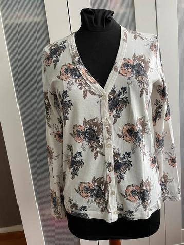 Mooie vest creme met rozen maat M / L beschikbaar voor biedingen