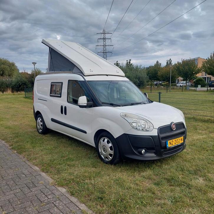 COMPACTE FIAT DOBLO# 6 ZIT+2 SLAAPPLAATSEN #TOP INBOUW#EURO5, Caravans en Kamperen, Campers, Bedrijf, tot en met 2, Buscamper of Camperbus