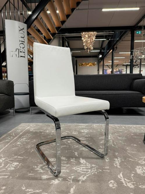 (1) Nieuw Rolf Benz 620 Eetkamerstoel wit leer Design stoel, Huis en Inrichting, Stoelen, Nieuw, Eén, Leer, Wit, Ophalen of Verzenden