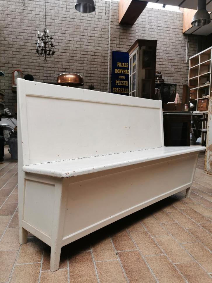 Vintage klepbank, Antiek en Kunst, Antiek | Meubels | Stoelen en Banken, Ophalen