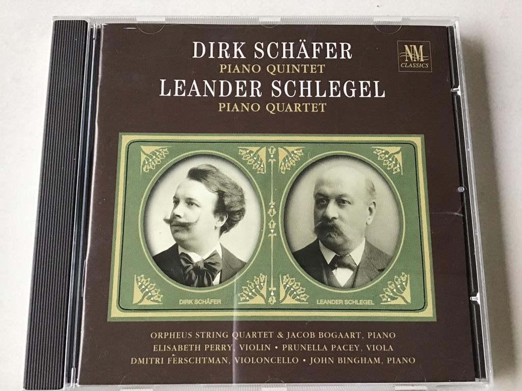 Dirk Schäfer & Leander Schlegel piano Quintet & Quartet, Ophalen of Verzenden, Romantiek, Zo goed als nieuw, Kamermuziek
