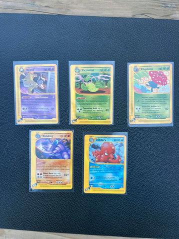 5x Pokémonkaarten Aquapolis set 2003 - vintage WOTC beschikbaar voor biedingen