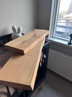 2 Massief eiken wandplanken., Ophalen of Verzenden, Zo goed als nieuw