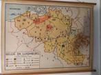 Landkaart, Antiek en Kunst, Antiek | Schoolplaten, Ophalen of Verzenden, Aardrijkskunde