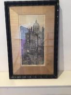 Pentekening ‘t Kolkje Amsterdam, Antiek en Kunst, Kunst | Tekeningen en Foto's, Ophalen of Verzenden