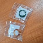 100 stuks partij sieraden ringen bruin groen nieuw, Overige materialen, Yehwang, Overige kleuren, Nieuw