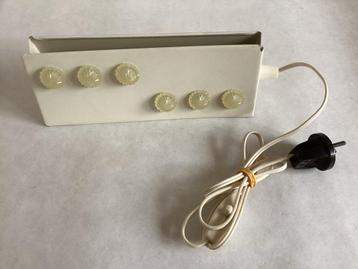 Vintage Bedlampje Leeslampje - Metaal - Crème beschikbaar voor biedingen