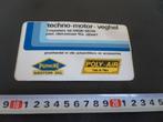 sticker techno motor veghel f munsters zijtaart putoline, Ophalen, Zo goed als nieuw