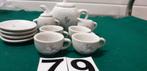 Mini servies zwanen, wit met blauw, Antiek en Kunst, Ophalen of Verzenden