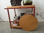 Trolley/bijzettafel in de stijl van Alvar Aalto, Huis en Inrichting, Tafels | Sidetables, Ophalen, 50 tot 100 cm, Zo goed als nieuw