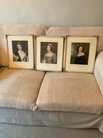 3 brocante schilderijen., Antiek en Kunst, Curiosa en Brocante, Ophalen of Verzenden