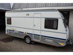 Dethleffs Camper 450 DB fransbed voortent+luifel mover 2008, Caravans en Kamperen, Vast bed, Rondzit, Schokbreker, Bedrijf