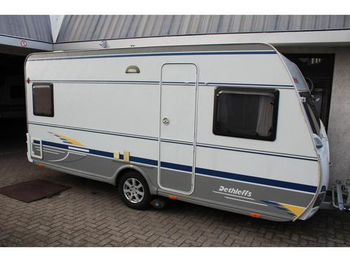 Dethleffs Camper 450 DB fransbed voortent+luifel mover 2008, Caravans en Kamperen, Caravans, Bedrijf, tot en met 4, 1000 - 1250 kg