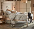 Ikea Gjora bed te koop, Huis en Inrichting, Slaapkamer | Bedden, Ophalen, Wit, Tweepersoons, Zo goed als nieuw