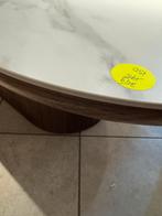 Salontafel marmerlook walnoot 120x60x38 licht beschadigd, Ophalen, 100 tot 150 cm, Nieuw, 50 tot 100 cm