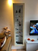 IKEA Bertby Vitrinekast – Wit/Hout – Wandmontage, Ophalen, 50 tot 100 cm, 150 tot 200 cm, 25 tot 50 cm