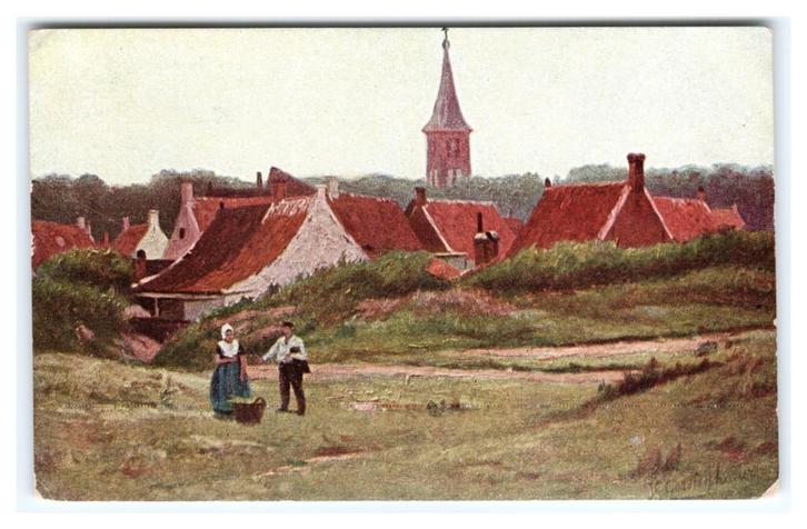 Gerstenhauer, Man en vrouw in de duinen, Verzamelen, Ansichtkaarten | Themakaarten, Ongelopen, Voor 1920, Overige thema's, Verzenden