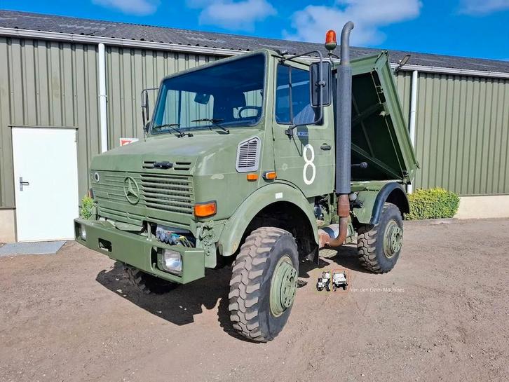 Mercedes-Benz Unimog U1600 (bj 1994), Auto's, Vrachtwagens, Bedrijf, Te koop, Mercedes-Benz, Diesel, Groen, BTW verrekenbaar