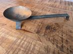Grote metalen lepel kandelaar, Ophalen of Verzenden