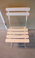 6 nieuwe inklapbare bistro stoelen  metaal, Huis en Inrichting, Stoelen, Ophalen, Wit, Nieuw, Metaal