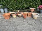 terra cotta/aardewerk potten, Tuin en Terras, Ophalen, Gebruikt, Tuin, Minder dan 25 cm