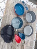 Quechua - Kookset voor trekking mh500 rvs + anti-aanbaklaag, Caravans en Kamperen, Kampeeraccessoires, Ophalen of Verzenden, Gebruikt