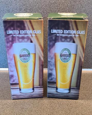 Bierglazen Heineken Limited Edition glas met historisch logo beschikbaar voor biedingen