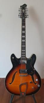 Hagstrom Viking Deluxe 12-string. Tobacco Sunburst., Muziek en Instrumenten, Ophalen, Zo goed als nieuw, Semi-solid body
