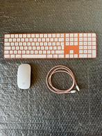 Apple Magic Keyboard en Muis, Rosé Gold, Touch ID, Toetsenbord en muis-set, Ophalen of Verzenden, Apple, Numeriek