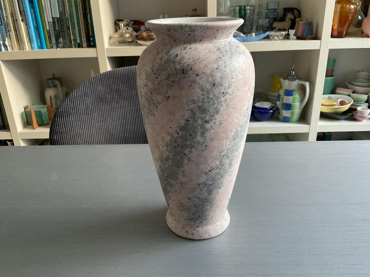 Vintage Scheurich vaas 515-22 roze/grijs/wit; jaren 80/90, Huis en Inrichting, Woonaccessoires | Vazen, Zo goed als nieuw, Overige kleuren