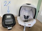 Maxi cosi cabriofix met 2 bases en grijze hoezen, Ophalen, Autogordel, Zo goed als nieuw, 0 t/m 13 kg
