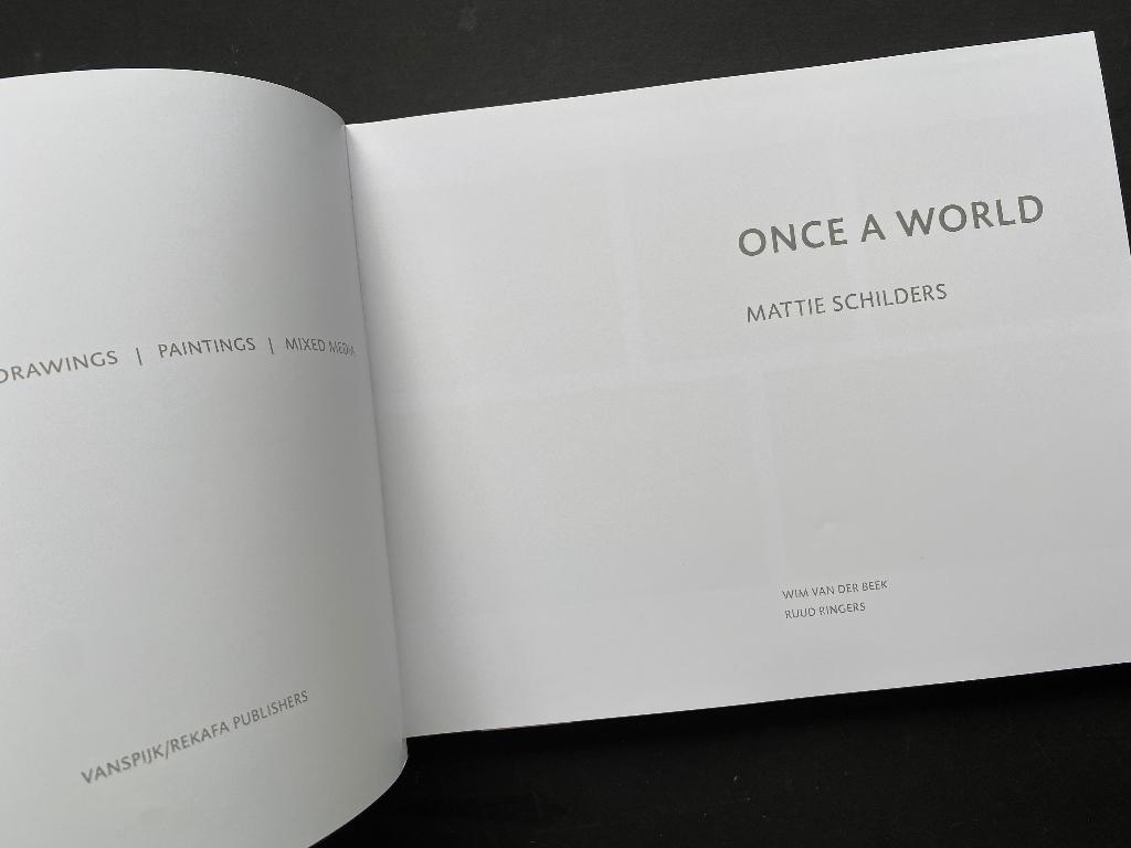 Once a world/ Mattie Schilders / 2017.  Nieuw, Ophalen of Verzenden, Nieuw, Schilder- en Tekenkunst