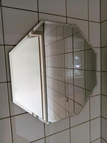 Geslepen spiegel achthoekig 50x50 cm