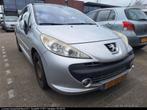 Peugeot 207 1.6 16V Turbo 3DRS 2007 Grijs (Schade auto), Auto's, Peugeot, Voorwielaandrijving, Zwart, 4 cilinders, Leder en Stof