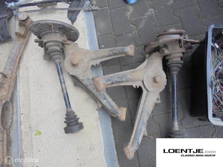 set draagarmen achter met schijven BMW e30 325i 320i 318i, Auto-onderdelen, Ophanging en Onderstel, BMW, Gebruikt, Ophalen of Verzenden