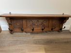 antieke kapstok met hoedenplank massief eiken, Huis en Inrichting, Woonaccessoires | Kapstokken, Gebruikt, 100 tot 150 cm, Hout