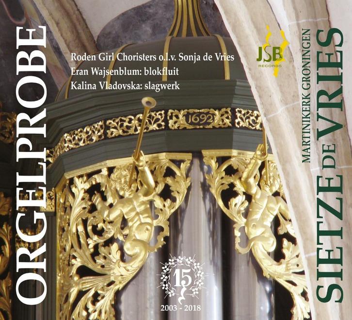 2CD Orgelprobe Sietze de Vries Bach Vd Horst Improvisatie, Cd's en Dvd's, Cd's | Klassiek, Nieuw in verpakking, Overige typen
